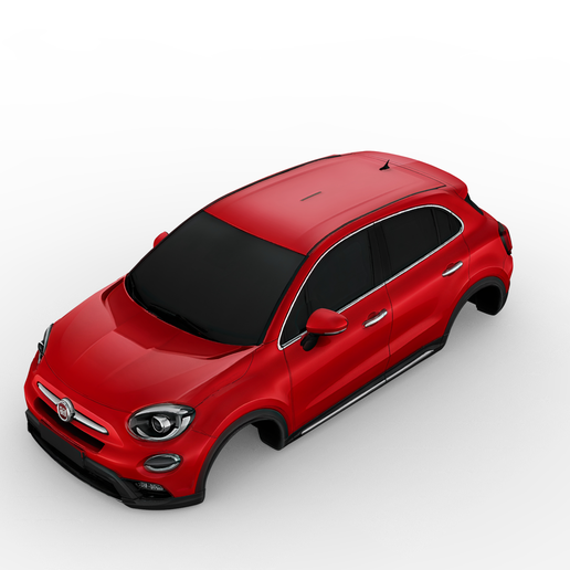 Fiat 500X 2015 – Detailed 3D Compact SUV Body Model