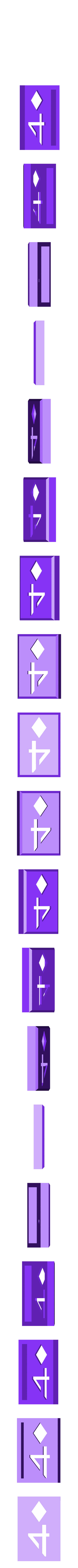 BlockDiamonds04.stl Player Card Tiles with Transforming Box