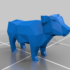 d1489da201545f06d4cee89e6ef08361.png STL-Datei low poly cow kostenlos・Vorlage für 3D-Drucker zum herunterladen