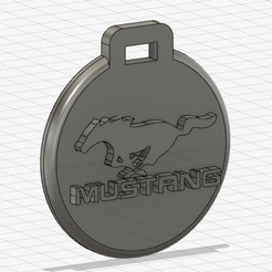 Mjustang-1.png Pendentif porte clé Mustang 3 / Mustang 3 Llavero adorno
