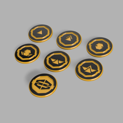 Shadow-Collective.png STL file Star Wars Legion Command Tokens for the Shadow Collective faction・3D printing template to download