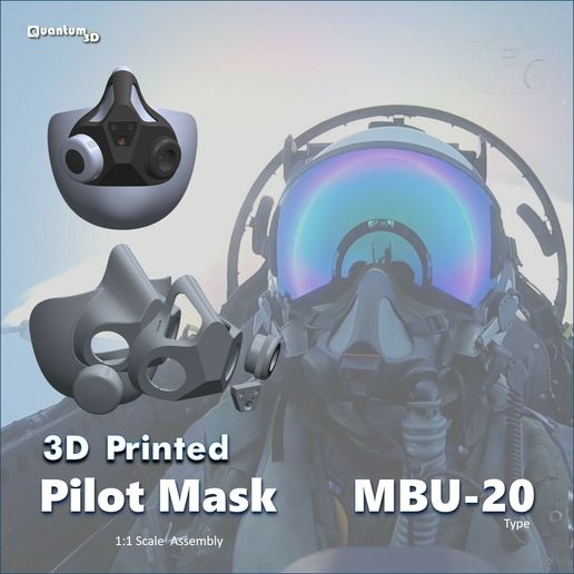 Pilot Mask Assembly / MBU-20 Mask - 3D model önizlemesi
