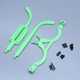 3d-parts.jpg Free STL file LED Glasses Frame IS31FL3741・3D printer model to download