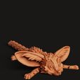 D31.18.jpg Flexi Fantasy Fox | Geistertier mit Gelenk | Fidget Toy STL | Fabelwesen 3D-Druck