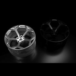 3.jpg STL file Lamborghini Huracan Rim & Keychain・Model to download and 3D print