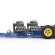 8.jpg Diecast Front engine old school 6 wheeled dragster Version 2 Scale 1:25