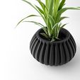 misprint-8255.jpg The Leno Planter Pot with Drainage | Modern and Unique Home Decor for Plants and Succulents  | STL File