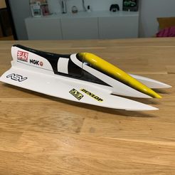 331917841_3127373867399911_5692786538320518928_n.jpg STL file f1 rc boat 420mm・3D printable model to download