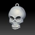 01.jpg 骷髅吊坠 3D 打印模型