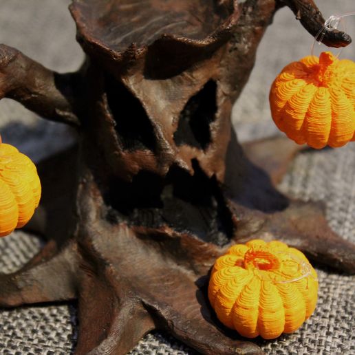 Halloween Tree 7.jpg Download free STL file Halloween Tree with Pumpkins • 3D print template, Alike86