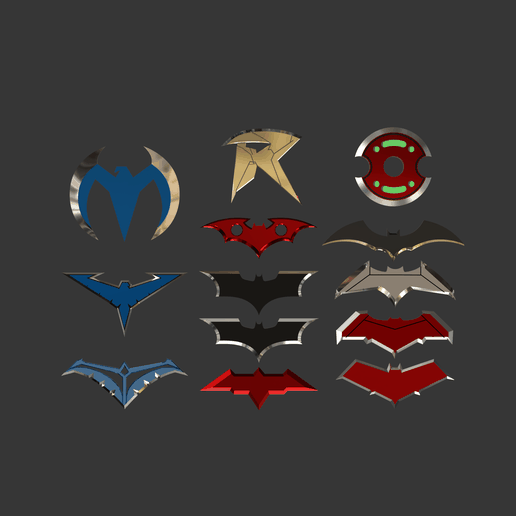🎭 Batarang Pack - 13 Unique Batarangs・ 3D File for ・Cults