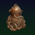 12.png Diving helmet with octopus