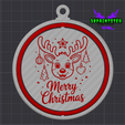 Merry-christmas-Reindeer1.png 🎄 ¡48 adornos giratorios para el árbol de Navidad!