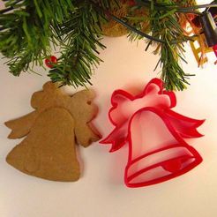 DSC00438.JPG Download free STL file Christmas bell cookie cutter • 3D printable object, NikodemBartnik
