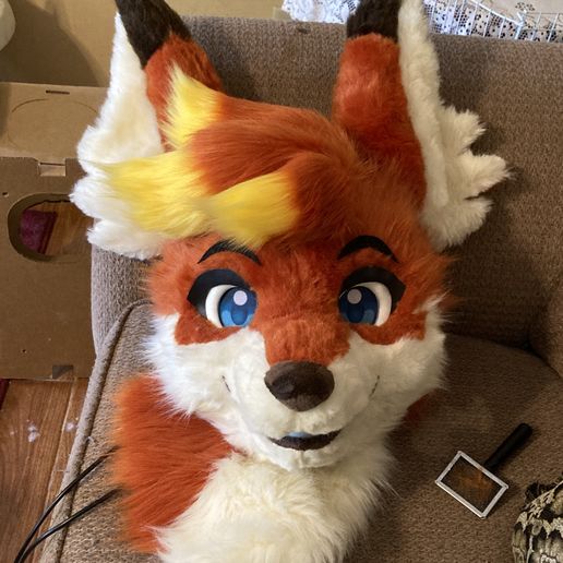 IMG_1087.jpg Canine Fursuit Head Base + Sewing Pattern + Assembly tutorial + Sewing Tutorial