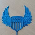 4th-wings-sharp-2.jpg Cake topper 4th of July, Independence Day, US Flag, America great, US glory