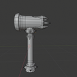 Hammer Topology (3).png Stylized Medieval Weapons Set Lowpoly PBR