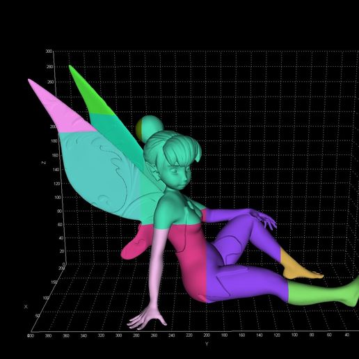 FEE CLOCHETTE TINKERBELL in 40 cm XXL 3D model