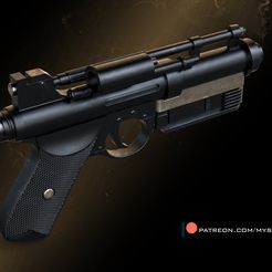 01-Kenobi-blaster.jpg Fichier 3D Blaster Kenobi・Idée pour impression 3D à télécharger