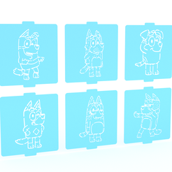 1.png Bluey stencil set of 10 for Coffee and Baking