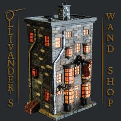-Cover.jpg OBJ file OLLIVANDER'S WAND SHOP - HARRY POTTER・3D printable design to download, tolgaaxu