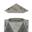 D20-splitt.png D20 Shaped Dice Box