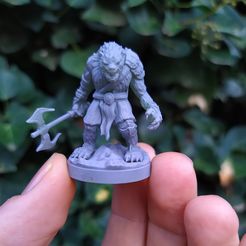 IMG_20201113_181035-2.jpg 3D file Werebear (supported)・3D printing template to download
