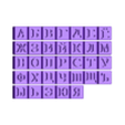 All 33 Russian Alphabet Letters.stl MiniBlock Русский Алфавит (Russian Alphabet)