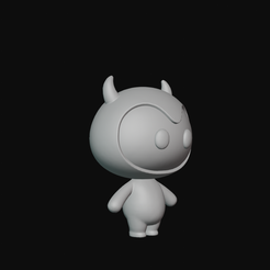 27.png Файл STL Мультяшный талисман для 3D-печати・Идея 3D-печати для скачивания
