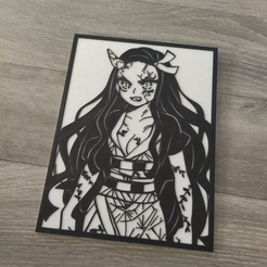 778b2bca-5344-466a-99ee-78662f8d16a3.png 3D-Datei Kimetsu No Yaiba Nezuko Dämon・3D-druckbares Modell zum herunterladen