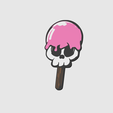 PNG1.png Ice Cream Skull 2D Wall Art & Keychain