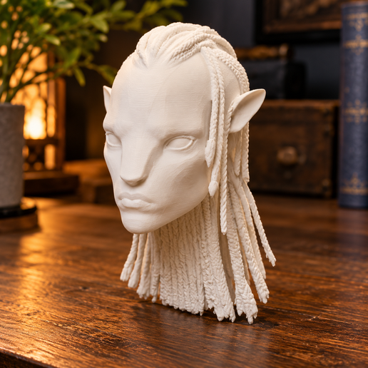 Na'vi Head Sculpt for 7in Action Figure (Avatar) — 3D Printable Collector | Fan Gift | Tabletop Display