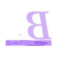 (B) Individual.stl Rustic Picture Frame Alphabet