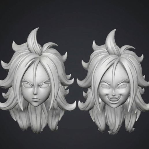 Android 21 (Dragon Ball) Headsculpt for action figures