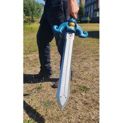B.jpg Free STL file Phantom Sword - Zelda Phantom Hourglass・3D printable model to download