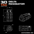 Delta_R_Sale.png Archivo STL 3DTAC / DELTA Airsoft Resonador 2 modelos incluidos・Modelo para descargar e imprimir en 3D