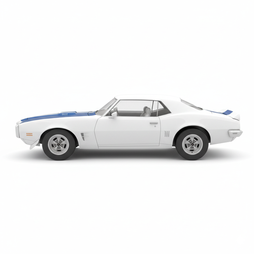 Pontiac Firebird Trans Am (1969) automobile, supercar, car 3D, race car, car, sports car, truck, garage, drift car, vintage car, SUV, classic car, hypercar, muscle car, car STL, vehicle, JDM, pickup, diorama, car model