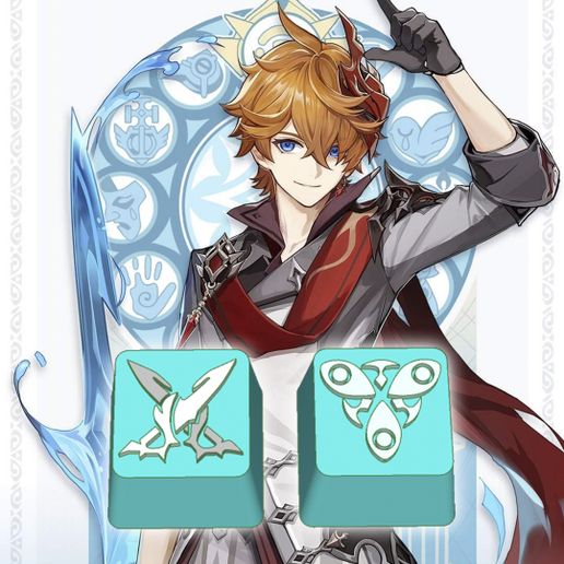 Tartaglia_Card.jpg Genshin Impact Keycaps: Тарталья