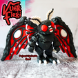 FreshStart11.png Mothman Cryptid MultiColor Flexi Print-In-Place + figure