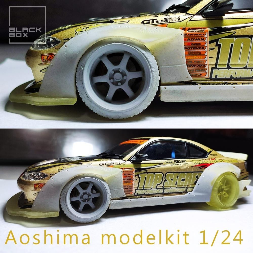 1/24 Aoshima Nissan Silvia S13 BN Sports Widebody 3d print US SELLER!