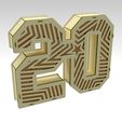20_modelo-3d_Tapa-Estrella_render-01.jpeg 3D Number 20 Gift Box Design For Laser Cut & CNC Router