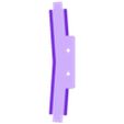 KWR3_Schwelle_C.stl Double crossing turnout 22.5° (R3, track 1)