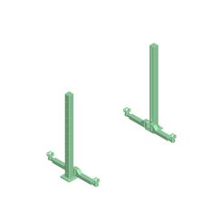 01.jpg STL file SCALER CRAWLER CAR TRUCK 2 SÄULEN-HEBENBÜHNE / TWO COLUMN LIFT・3D printable model to download