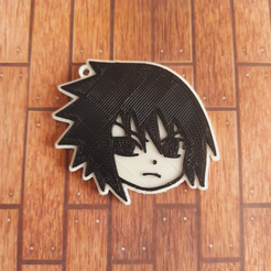 Sasuke.png 3D file Sasuke Uchiha Keychain・3D printable model to download
