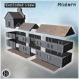 10_eclate.jpg Baroque building 4 - Bolt Action Flames of War scenery terrain wargame Modern