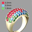N atri GRub S15 sdda.jpg Archivo STL Anillo de diamantes para Navidad Archivo 3D para producción・Objeto para impresora 3D para descargar