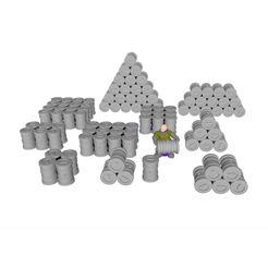 Barrels-Beta-complete-set.jpg STL file Type Beta Transport Drums・3D printable model to download