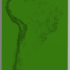 south-america.jpg STL-Datei Topographische Karte von Südamerika・3D-druckbare Vorlage zum herunterladen