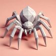 spider.jpeg Aranha geométrica de baixo poli