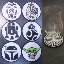 Sans-titre13.png STL-Datei 6 Star Wars Coaster 1・Modell zum Herunterladen und 3D-Drucken